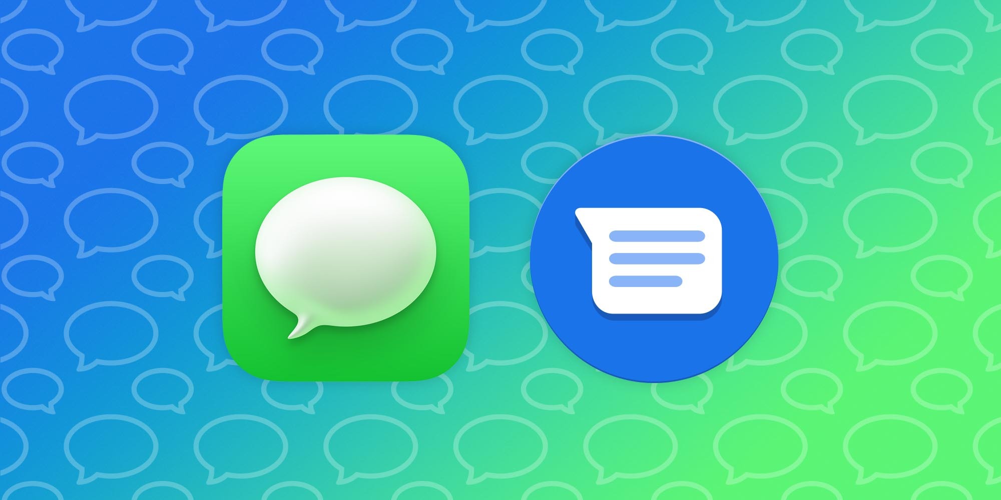 iMessage and RCS.