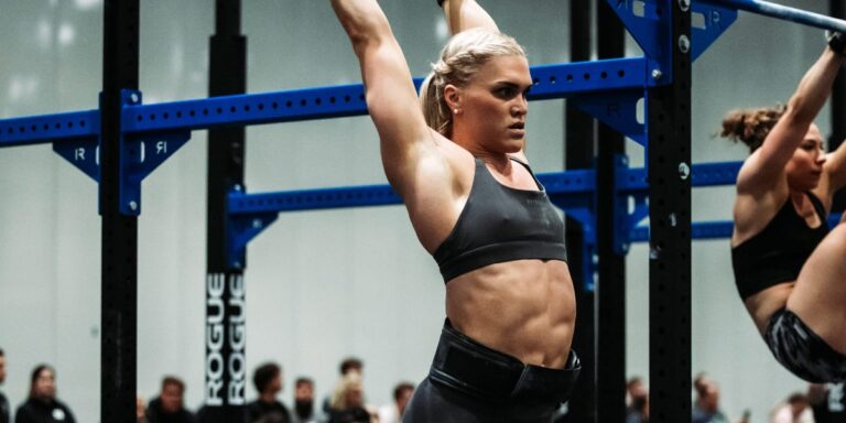 Former Fittest Woman on Earth Katrin Davidsdottir keeps her core strong with exercises that include dead bugs and side planks.
