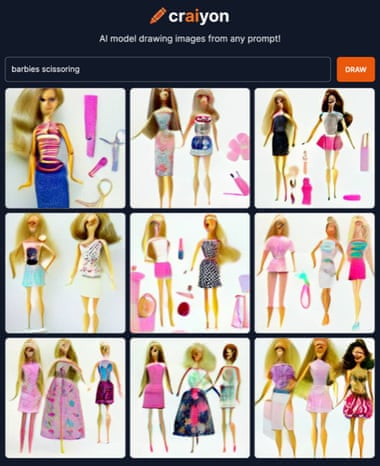grid of nine images of barbie dolls and accessories