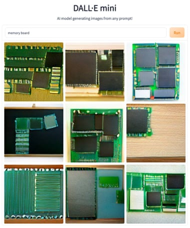 a grid of nine images of internal computer equipment