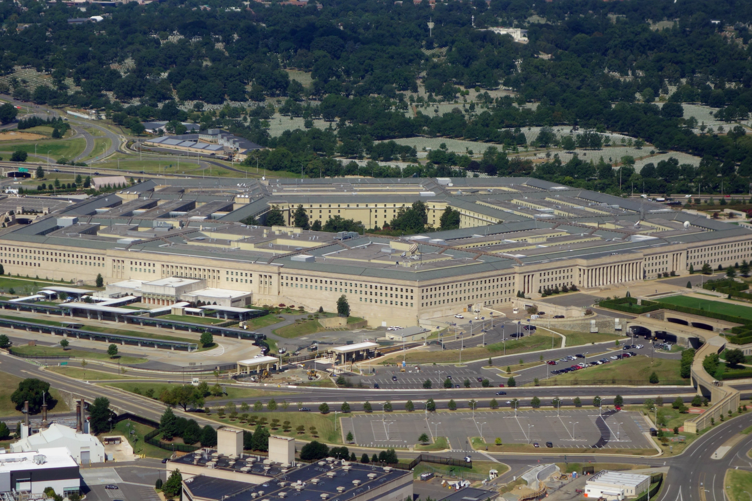 The Pentagon is seen from the air over Washington, D.C., on Aug. 25, 2013.