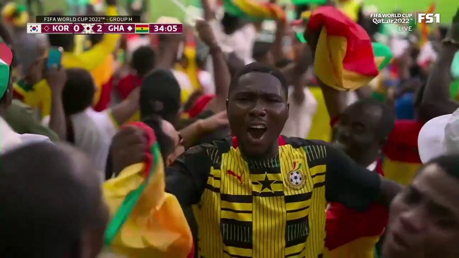 Ghana's Mohammed Kudus scores goal vs. Republic of Korea in 34' | 2022 FIFA World Cup