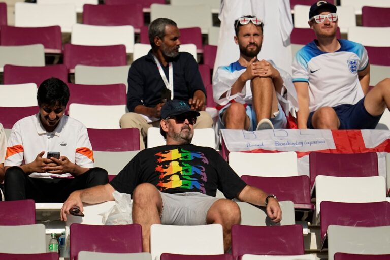 Rainbow-wearing soccer fans refused entry, confronted at Qatar World Cup