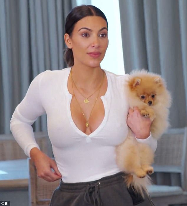 Raf: Kim adopted Sushi a Pomeranian, but was forced to call celebrity trainer Cesar Millan because the dog's barking was driving her crazy