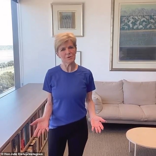 Bishop, 66, addressed the trolls head-on in a video shared to Instagram earlier this month after finishing her daily morning run.  'I'm done running,' she said, dressed head-to-toe. [I'm] In the office, and apparently someone complained about me using a filter on posts
