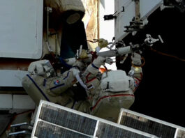 Astronauts on spacewalk find radiator coolant leak - Spaceflight Now

